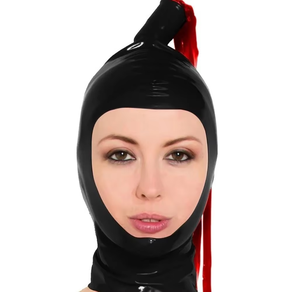 Black Latex Hood with Latex Po - Cosplay Prop Paint 评论和价格
