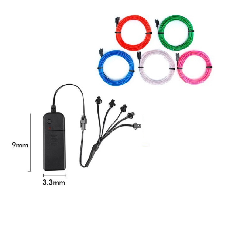 5 in 1 Glow Wire Cable LED Neo - Led El Wire 评论和价格