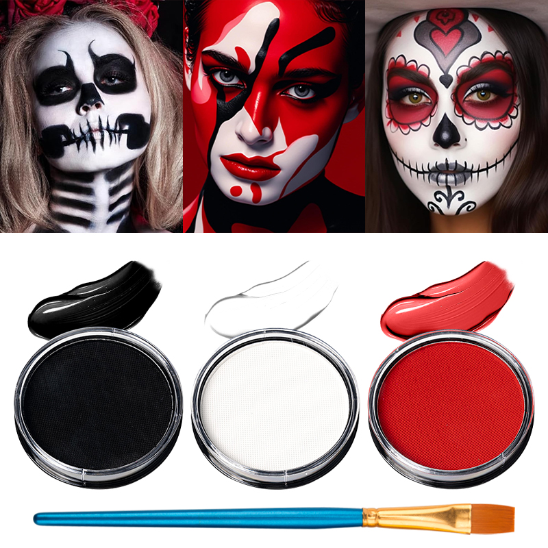 3pcs Black White Red Water‑Bas - Cosplay Prop Paint 评论和价格