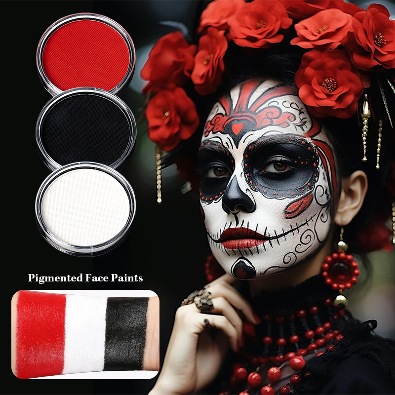 3pcs Black White Red Water‑Bas - Cosplay Prop Paint 评论和价格