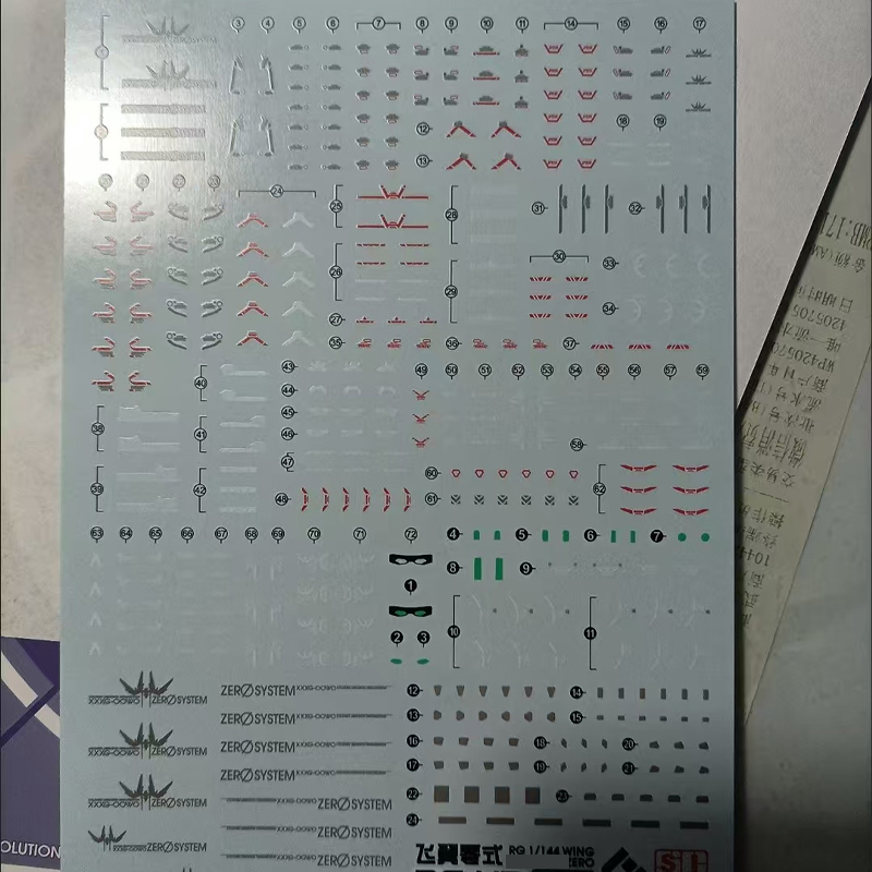 Hot EVO Decal RG43 for RG 1/14 - Bandai Gundam Rg 评论和价格