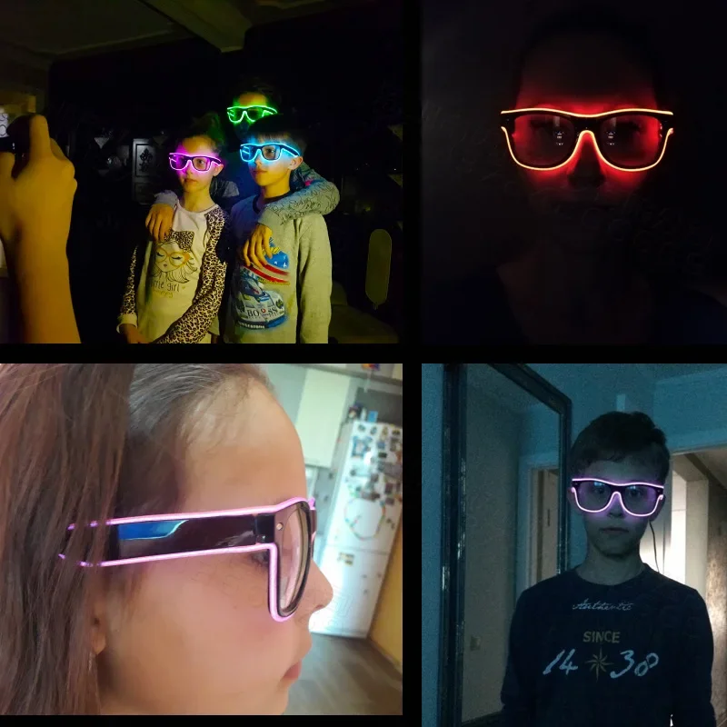 Flashing Glasses EL Wire LED G - Led El Wire 评论和价格
