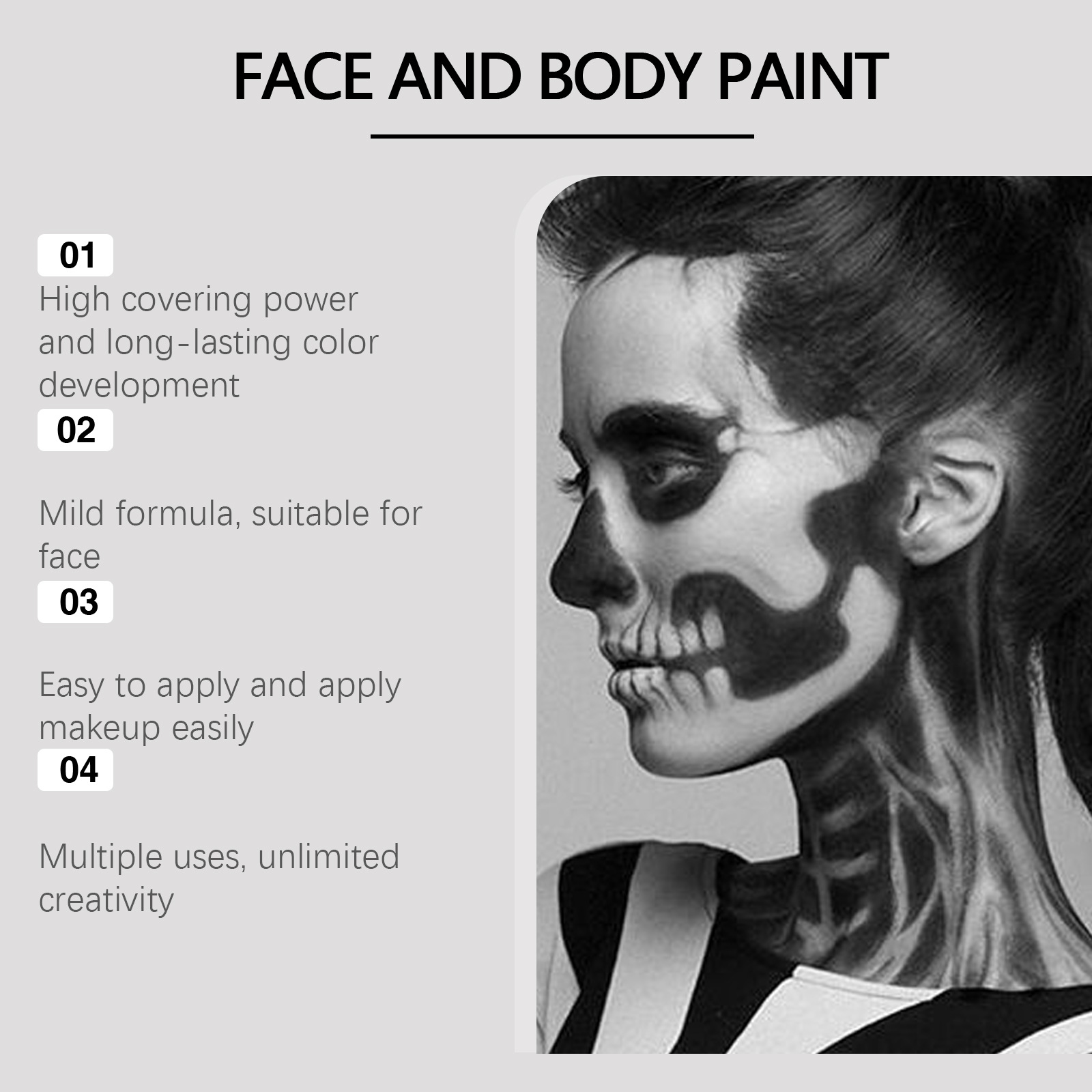 Halloween Face Painting Kit Hi - Cosplay Prop Paint 评论和价格