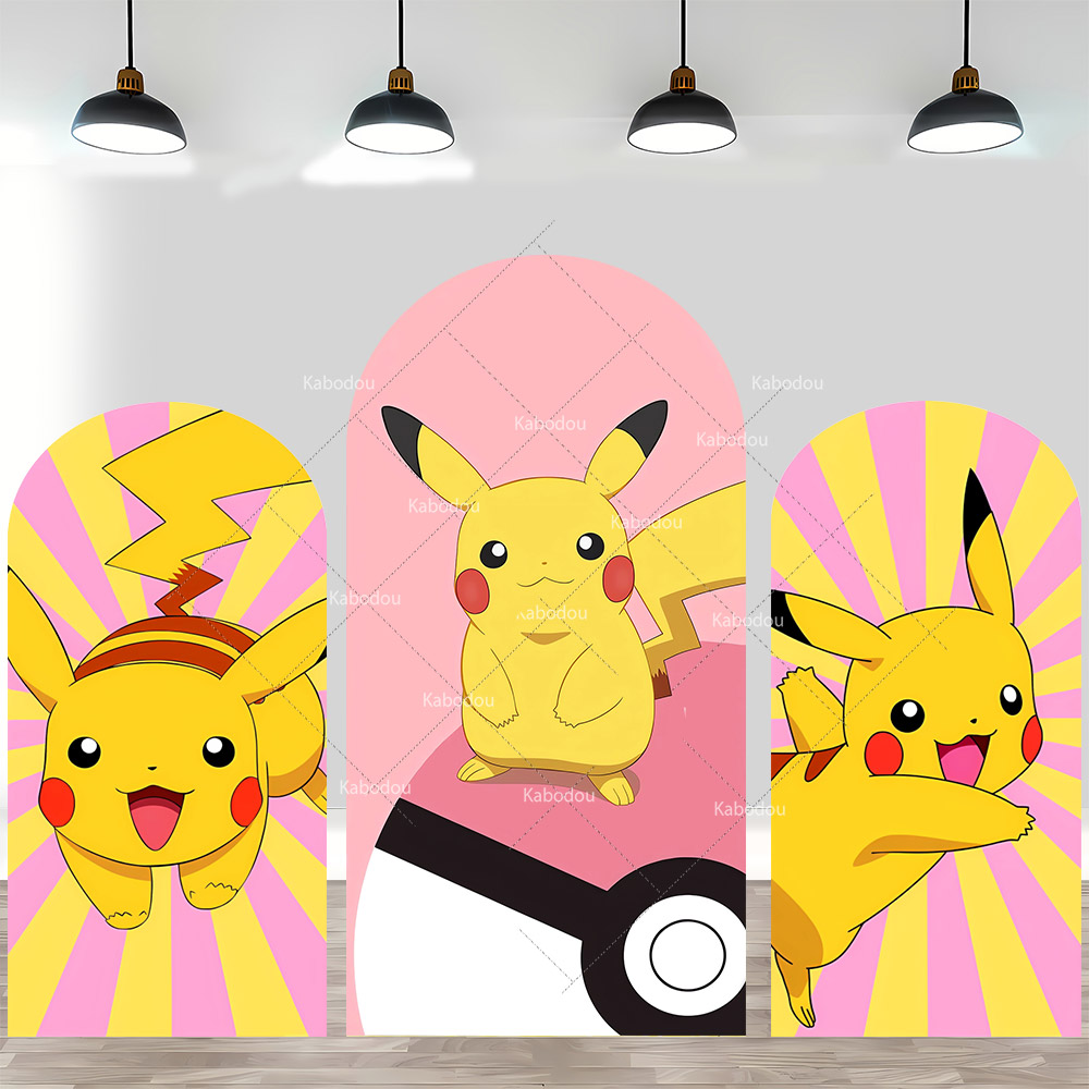 Pokemon Pikachu Backdrop Arch  - Pokeball Cosplay Prop 评论和价格