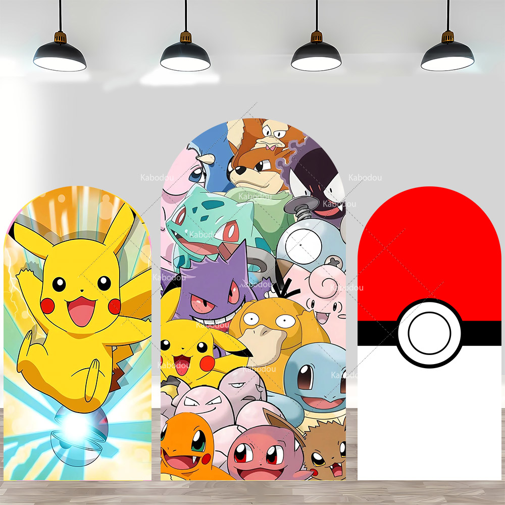 Pokemon Pikachu Backdrop Arch  - Pokeball Cosplay Prop 评论和价格