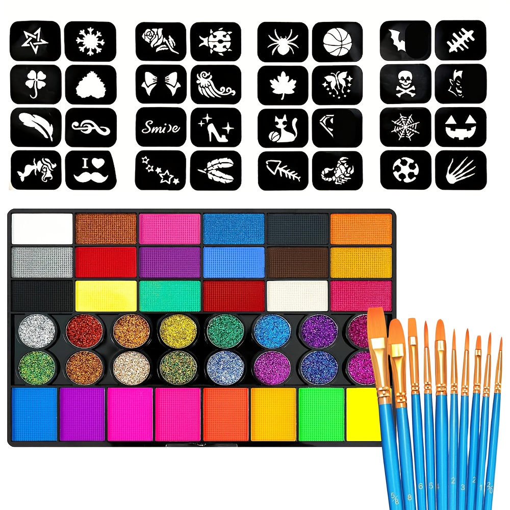 42 Colors Face Body Paint Pale - Cosplay Prop Paint 评论和价格